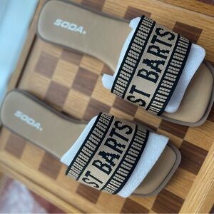 St.Barts slip on‎ sandals Never Worn